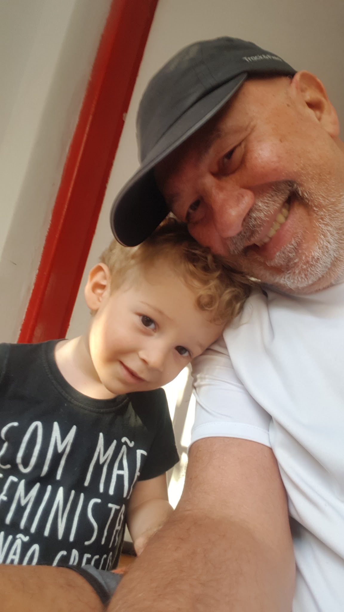 Com meu neto Jorge.