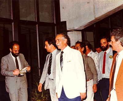 Visita ao Centro de Formação Profissional de Presidente Prudente por ocasião de sua inauguração. Na foto (da esq. p/ a dir.): Danilo Santos de Miranda (Diretor Regional do SESC), José Papa Júnior (Presidente), Benedito Aparecido do Lago (Prefeito de Presidente Prudente), José Ildefonso (5º da esq. p/ a dir.), Luiz Francisco de Assis Salgado (Diretor Regional).