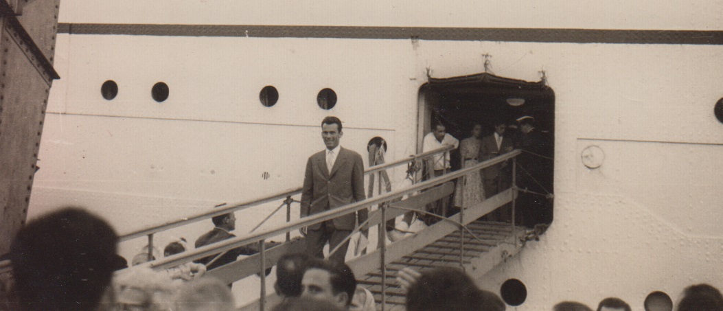 Desembarque no porto de Santos, direto da Itália.
Guglielmo Galluzzi (pai).
