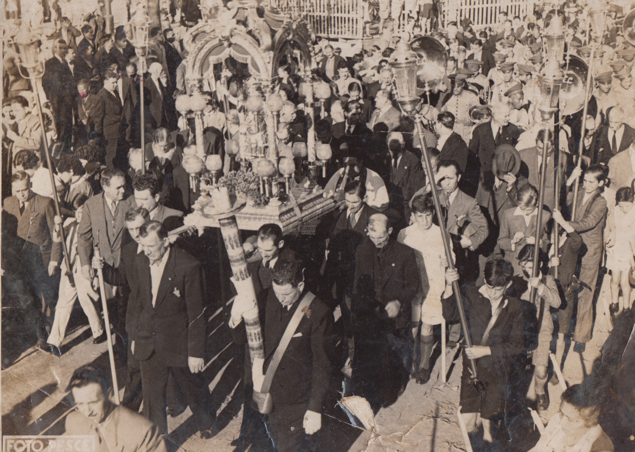 Procissão de São Vito, na Av. Mercúrio, Brás.