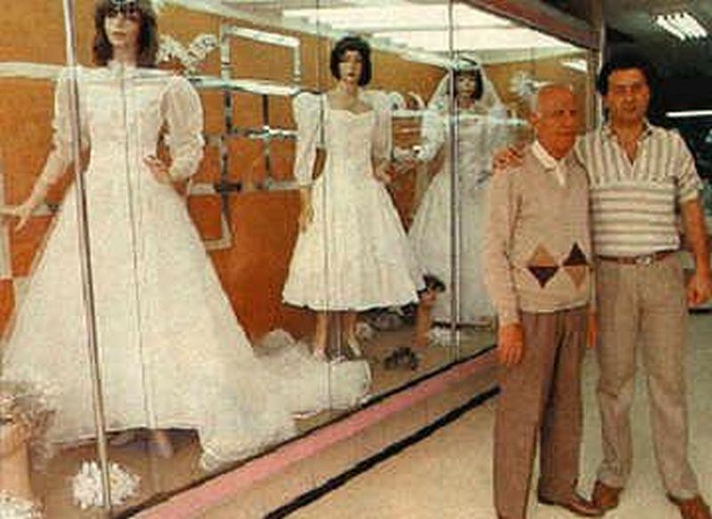O comércio de vestidos de noiva