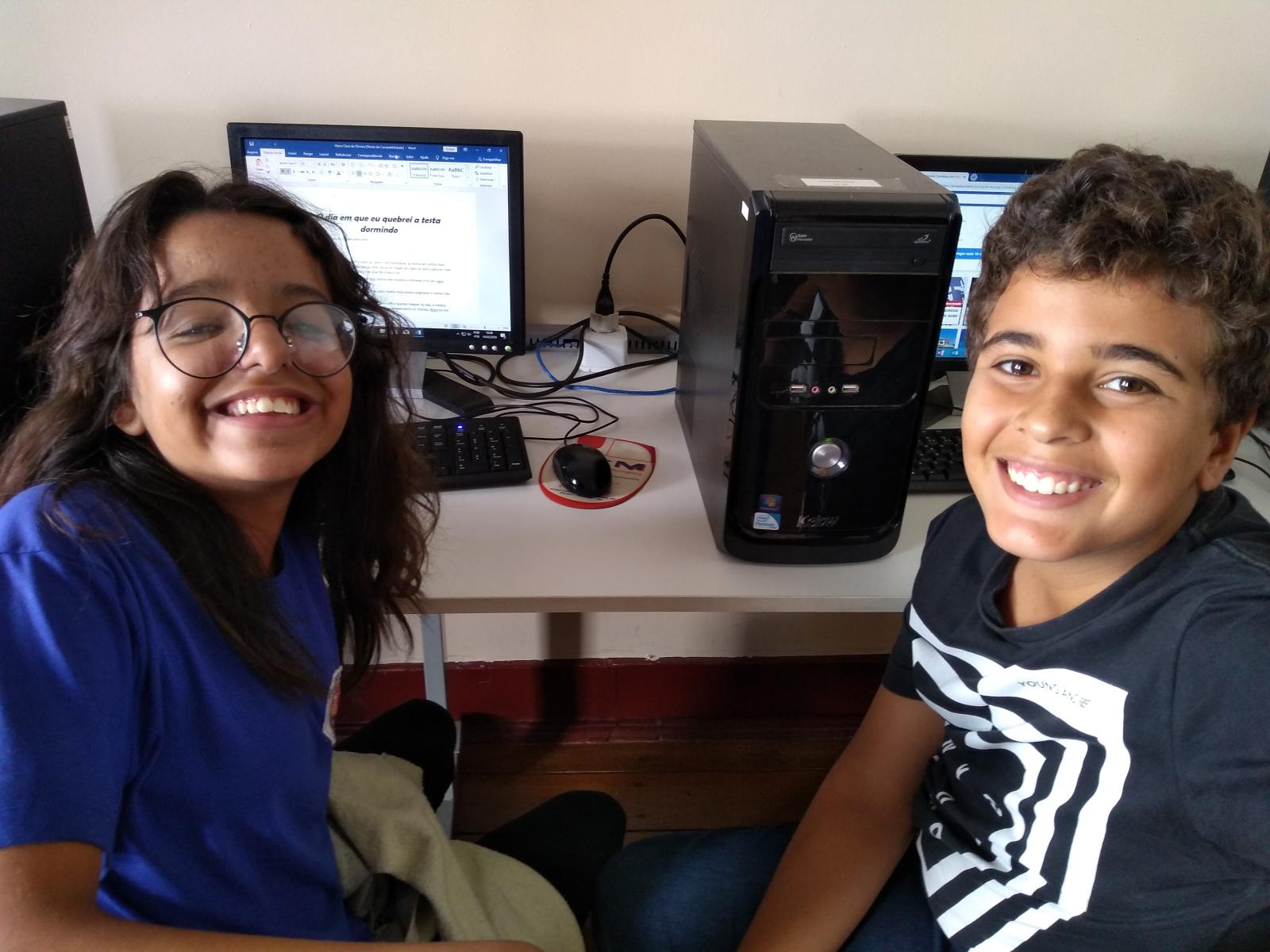 Primeiro ano na escola estadual.