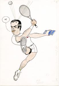 Caricatura de Marcos Viana, ex-presidente do BNDES.