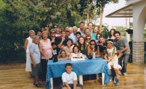 Encontro da família na Itália. Luiz, Guglielmo e Rosa Galluzzi estão na foto.