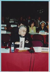 Foto do embaixador Tadeu Valadares, integrante da delegação brasileira que participou da III Conferência Mundial Contra o Racismo, Discriminação Racial, Xenofobia e Intolerâncias Correlatas, em Durban, na África do Sul.