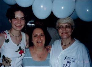 Georgia Klinefelter Karras, primeira aconselhada da regional com sua mãe, Mary Klinefelter, numa visita ao Brasil.