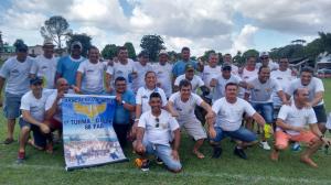 Encontro anual de ex-soldados da Aeronáutica em 2015 no clube da SEDUC