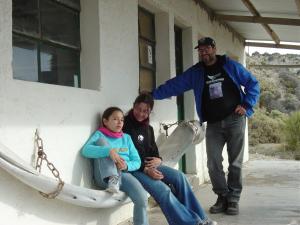 José Truda com as filhas Lara e Júlia.