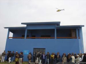 Dia de inauguração do Centro Nacional de Conservação da Baleia Franca.