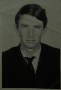 Foto de Jorge tirada para seu documento de reservista.