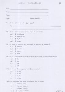 Teste específico para a seleção de funcionários da Companhia de Telecomunicações do Brasil Central (CTBC), articulado por Archimedes.