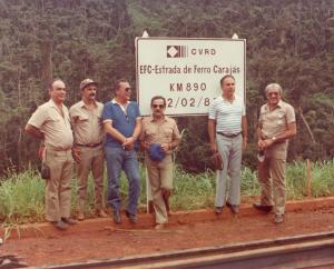 Renato Moretzsohn, Fábio Lage e Francisco José Schettino na inauguração da Estrada de Ferro Carajás.