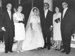 José Clóvis no dia de seu casamento com Isabel.