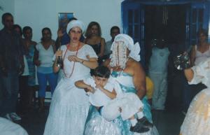 Yemanjá suspendendo o neto de Mãe Neia, Marcus Vinicius, para Ogã.