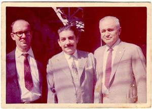 Na Casa da Borracha, visita do gerente de Recife.Na foto (da direita para a esquerda): Luís, Marcos Vinícius (diretor superintendente da Casa da Borracha) e  Aldemar Lafaite (gerente).