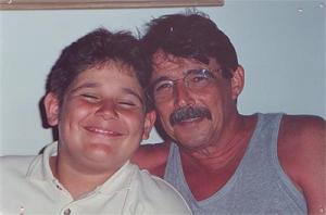 Armando com o filho Pedro