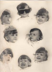 Retratos de Karin quando pequena.