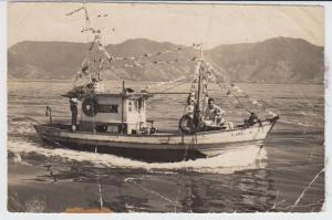 Antonio Rafael (pai de Marco), em seu barco - Icarai III - na procissão da festa de São Pedro.