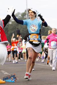 Foto de Maria Luzia na chegada da Maratona 