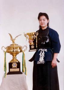 Campeonato absoluto de Kendô. Patrícia venceu o campeonato