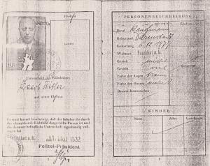 Passaporte de Jacob Feitler emitido em 1932, contém vários vistos: Suíça - 1934/1935/1936; Itália - 1937; Brasil 1937.