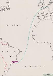 Mapa da trajetória de Rudi Feitler