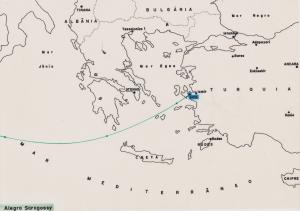 Mapa da Trajetória de Alegra Saragossy