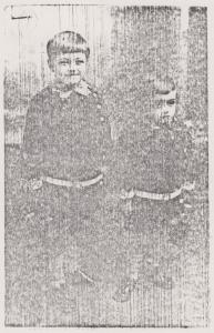 Retrato dos irmãos Aron e Jack Franco quando eram crianças.