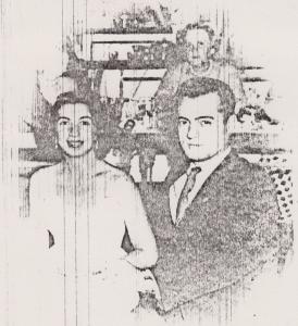 Retrato de Jack Franco e sua esposa, Clara Franco, tirada em um restaurante em Los Angeles (Estados Unidos).