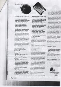 Matéria que discute os preconceitos e os sabores da comida vegetariana onde Gustavo apresenta sua opinião e apresenta receitas criadas para a revista.
