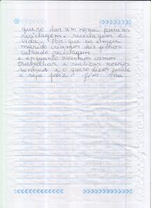 Continuação da carta escrita por Ana sobre seu depoimento.