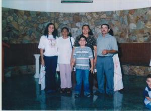 Crisma da filha Sandra.