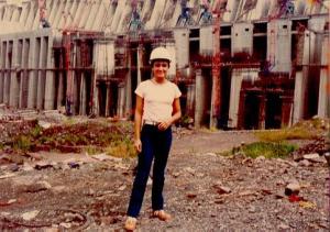 Primeira visita dos pais a Itaipu em 1983