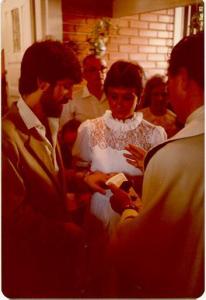 Adolfo e Maria Lúcia no casamento