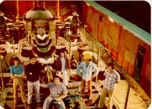 Montagem da termoelétrica Jorge Lacerda, da Eletrosul. A termoelétrica é uma caldeira alimentada por carvão mineral ou combustível