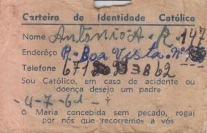 Carteira de identidade católica