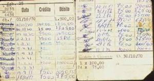 Caderneta de Crediário das Lojas Bernasconi, pertencente à Victorio Bernasconi Júnior. São Carlos, SP, 1970
