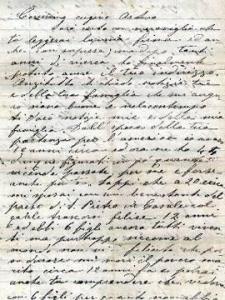 Arthur Bernasconi, avô de Victorio Bernasconi Júnior, recebe uma carta, em 1930, de sua prima Matilde, que mora na Itália. Na carta, ela solicita informações sobre sua mãe, que nunca mais viu desde que veio ao Brasil, há cerca de 44 anos. Itália, 15/07/1930