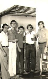Amigos de João Francisco Navarro em comemoração no Sindicato dos Empregados no Comércio. Araraquara, SP, década de 70.