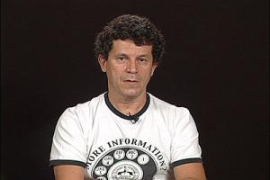 Retrato de Celso no dia da gravação de sua entrevista.