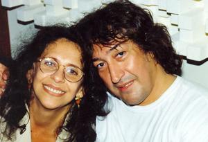 Gal Costa e Toninho Horta à época da gravação do disco 