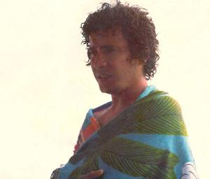 Márcio Borges após um banho de mar.
