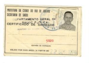 legenda: Certificado do Departamento Geral de Saúde.