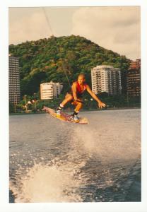 Wake board na Lagoa Rodrigo de Freitas<br>Brasil / Rio De Janeiro / Rio De Janeiro