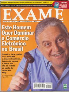 legenda: Capa da Revista Exame e matéria dedicada à Jack London.
