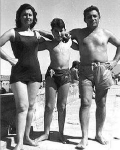 Lourdes Canova da Silva, César Roberto da Silva e José Leite da Silva no Clube de Campo de Santo André.