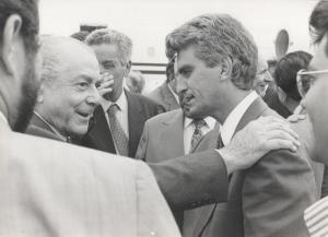 Visita do Governador Leonel Brizola a Campinas, Aeroporto de Viracopos, 17 de Janeiro de 1992.