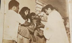 Foto do batizado de Márcia.