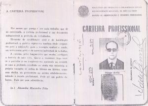 Segunda via da carteira de trabalho de Udde Rimoli.