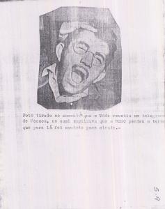 Um colega de trabalho de Udde Rimoli fez uma brincadeira com a história de seu terno, que foi queimado pelo ferro. Misturando fotos de revistas, o amigo fez uma montagem humorada sobre a saga do terno e sua restauração feita por Nego, irmão de Udde.